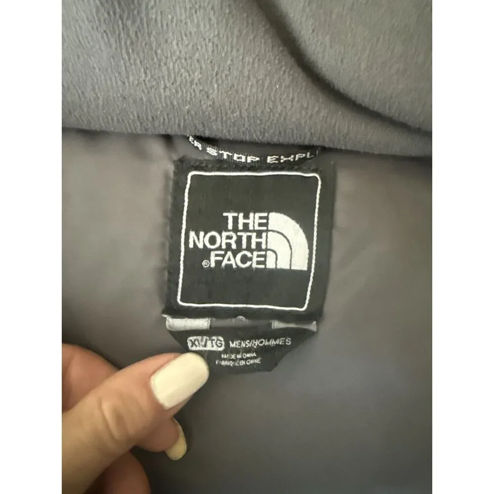 THE NORTH FACE xl mens mcmurdo parka down coat hooded fur grey down winter coat